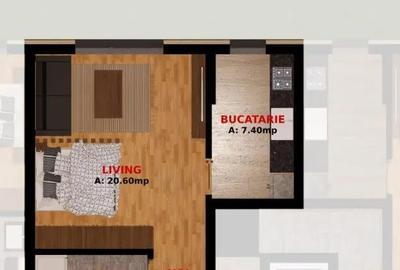 Apartament cu 2 camere semidecomandat în Dobroești - 4