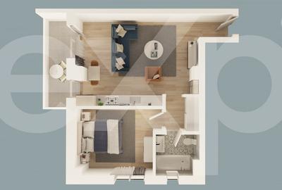 Apartament cu 2 camere decomandat în Mioveni - 3
