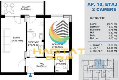 Apartament cu 2 camere decomandat în Theodor Pallady - 2