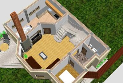 Casă cu 5 camere cu Teren 250 Mp în Km 4 - 8