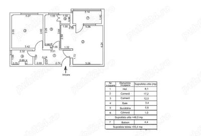 Apartament cu 2 camere decomandat în Micro 19 - 2