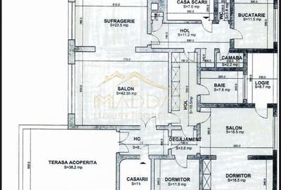 4 rooms ***203 SQM useful*** / 38 SQM terrace + garage / Primaverii - 41