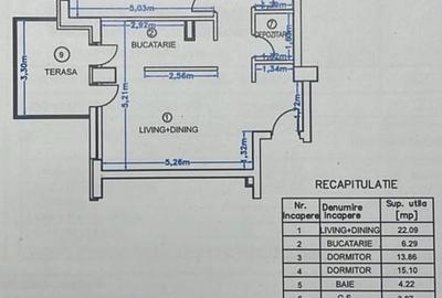 Apartament cu 3 camere semidecomandat, mobilat în Pipera - 14