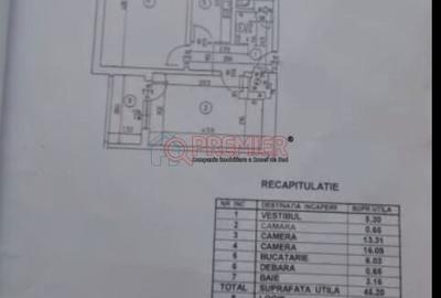 Apartament cu 2 camere în Măgurele
