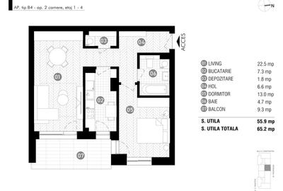 Apartament cu 2 camere în Aviației - 5