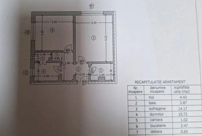 Apartament cu 2 camere decomandat în Satu Nou - 1