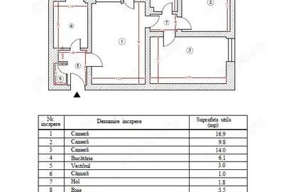 Vand apartament 3 camere strada Bucovina, zona Stadionul National - 1