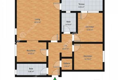 Apartament cu 3 camere decomandat, mobilat în Sud - 7