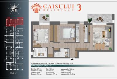 Apartament cu 3 camere decomandat în Theodor Pallady