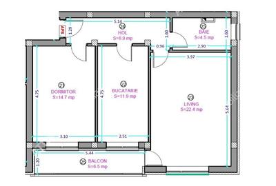 Apartament cu 2 camere decomandat în Vasile Aaron - 4