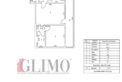 Apartament cu 2 camere semidecomandat în - 8