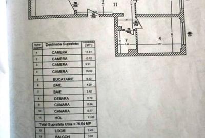 Apartament cu 4 camere decomandat, mobilat în Tineretului - 32