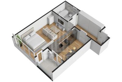 Apartament 2 camere de vânzare in Selimbar zona Pictor Brana | Comision 0% - 5