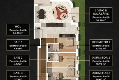 Pipera Apartament 5 Camere LUX Piscina Gradina 115MP DirectDezvoltator - 3