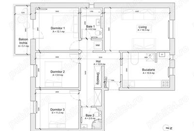 Vand apartament 4 camere decomandate, Faleza Nord Constan?a, Strada Unirii - 1