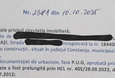 Teren de 250 mp, în Tomis II - 9