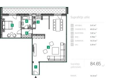 Apartament Lux 2 Camere Sisesti I Vedere Lac I Metrou - 5