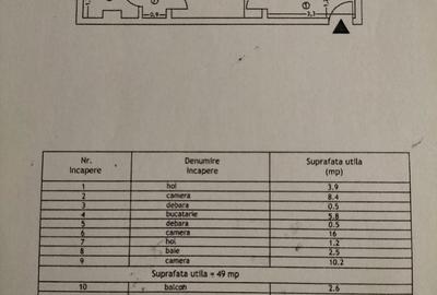 Apartament cu 3 camere semidecomandat în Zimbru - 1