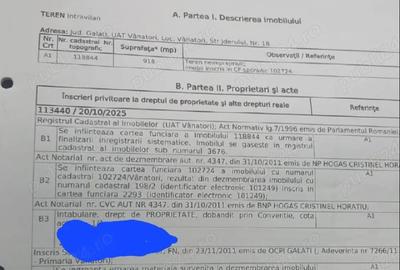 Teren de 1000 mp, în Vânători - 5