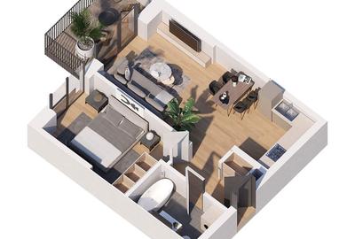 Apartament cu 2 camere semidecomandat în Theodor Pallady - 2