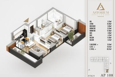 Apartament cu 3 camere decomandat în Theodor Pallady