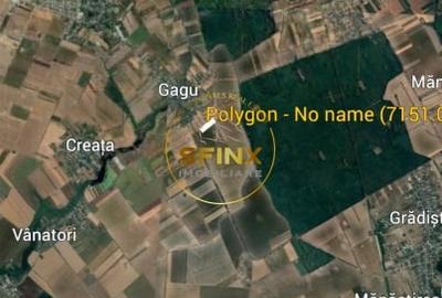Teren extravilan de vanzare – Moara Vlasiei, Gagu, Ilfov – 7.151 mp - 7