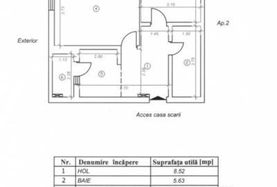 Apartament cu 2 camere decomandat în Milcov - 2