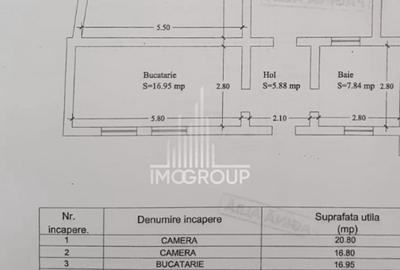 Apartament cu 2 camere semidecomandat în Semicentral - 8
