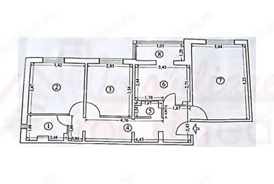 Apartament cu 3 camere decomandat, mobilat în Mangalia - 6