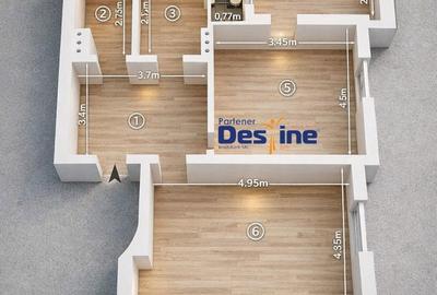 Apartament cu 2 camere decomandat, mobilat în Copou