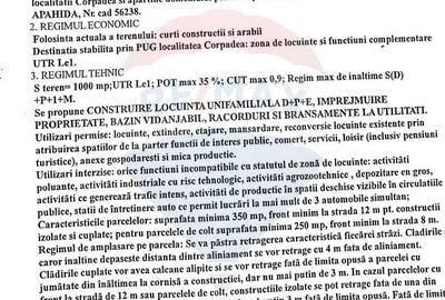 Teren Construcții intravilan de 1000 mp, în Corpadea - 5