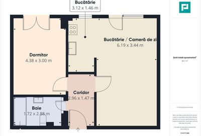 Apartament cu 2 camere în Ciarda Roșie - 7