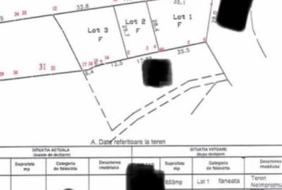 Teren de 853 mp, în Central - 3