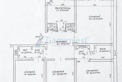 Apartament cu 4 camere decomandat în Nufărul - 7