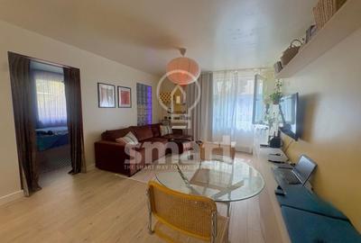 Apartament cu 2 camere semidecomandat, mobilat în Bună Ziua