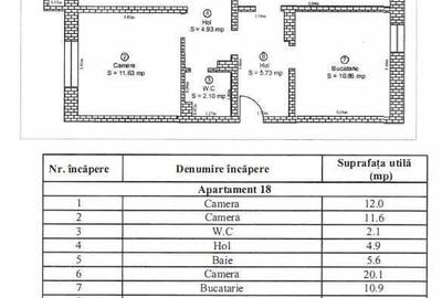 Apartament cu 3 camere decomandat în Terezian - 2