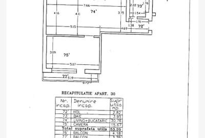 Vand apartament 2 camere . Bloc receptionat 2014. Centrala proprie - 5
