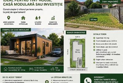 Teren de 133 mp, în Lunei - 1