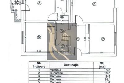 Apartament cu 3 camere decomandat în 13 Septembrie - 8