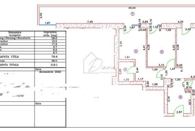 Apartament cu 3 camere decomandat, mobilat în Central - 2