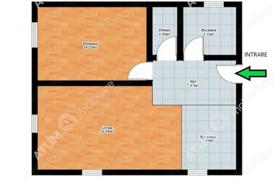 Apartament cu 2 camere decomandat în Central - 5