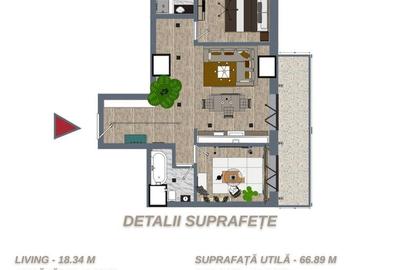 Apartament cu 3 camere în Faleză - 4