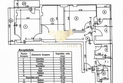 Apartament cu 3 camere decomandat în Matei Voievod - 11