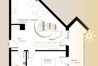 Garsonieră semidecomandată în Central