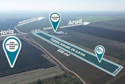 Teren de 2,8 ha pentru dezvoltare industriala, horeca sau fotovoltaice Teren de 2,8 ha pentru dezvoltare industriala, horeca sau fotovoltaice - 2