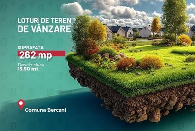 Teren intravilan 262 mp, deschidere 15.50 ml – Comuna Berceni-Vidra - 1