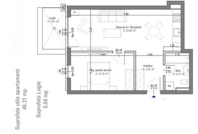 Apartament 2 camere de vanzare Arad - 1