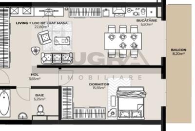 Apartament 2 camere, bloc nou, semifinisat, zona Kaufland - 1