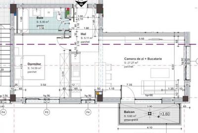 Ansamblu NOU! Apartament 52mp, 2 camere, deco, balcon 5,6. z - 11
