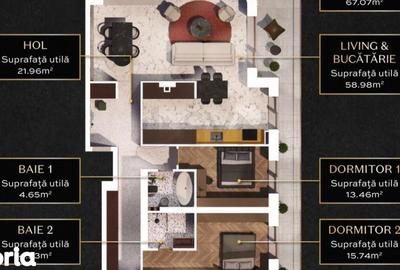 Apartament cu 4 camere în Central - 9